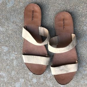 Tan sandals